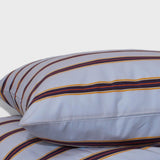 Cotton percale Bedding set- Blue dobby stripe
