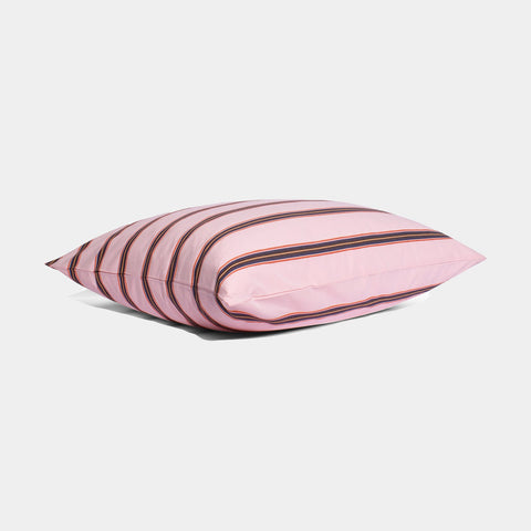 Cotton percale Pillowcase - Pink dobby stripe