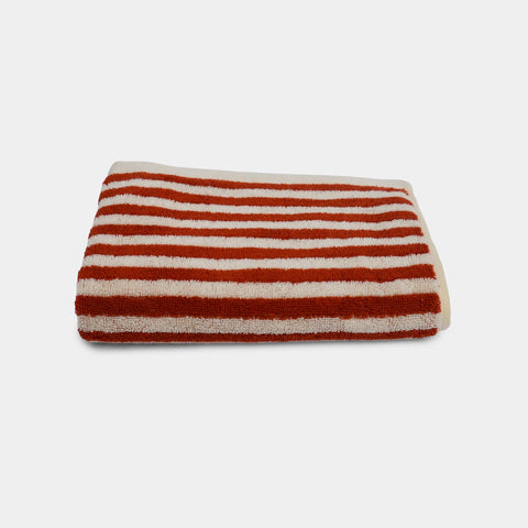 Stripe Hand towel - Cinnamon (45x65 cm)