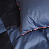 Cotton sateen cut & sew Bedding set- Dusty blue