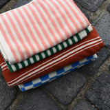 Stripe Hand towel - Aqua blue (45x65 cm)