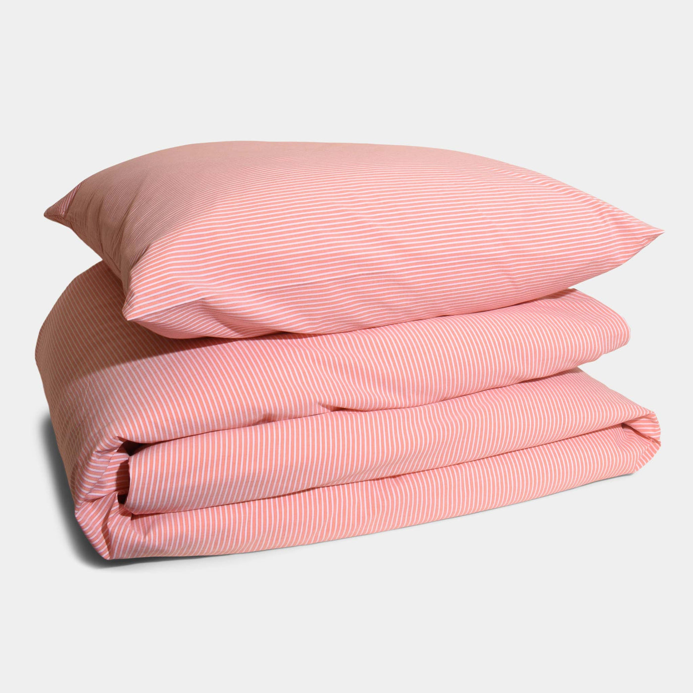 COTTON PERCALE stripe pillow case Orange stripe