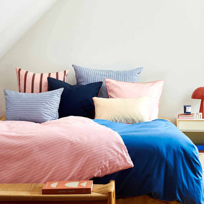 COTTON PERCALE stripe bedding Pink shirt stripe
