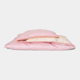 Cotton sateen Baby bedding- Light pink & cream