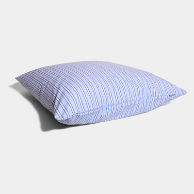 COTTON PERCALE stripe pillow case Blue shirt stripe