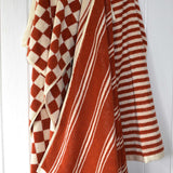 Stripe Hand towel - Cinnamon (45x65 cm)