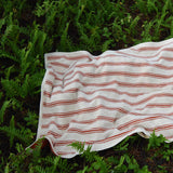 Retro stripe bath sheet - Cinnamon (100x150 cm)