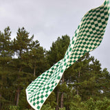 Check bath towel - Pine green