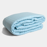 Cotton sateen bedspread - Pale blue