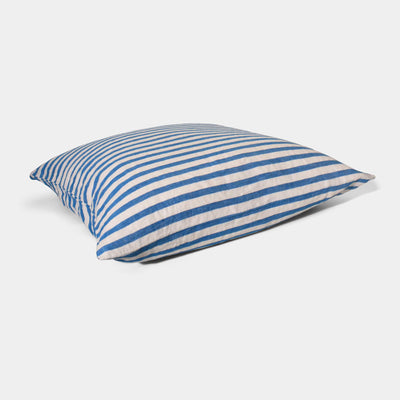 LINEN bedding Blue stripe