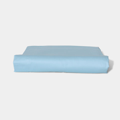 Cotton sateen undersheet - Light blue