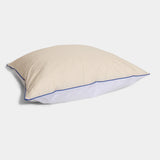 Cotton percale Pillowcase - Cream and White