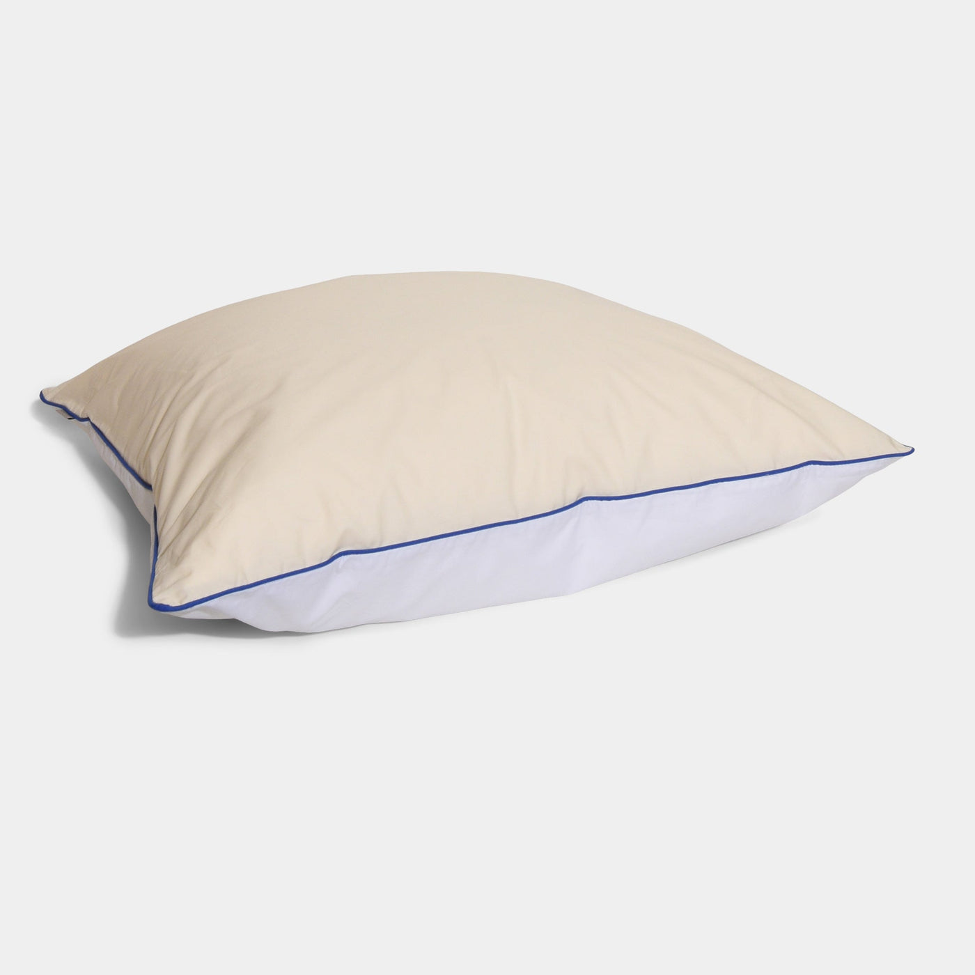 COTTON PERCALE pillow case Cream and White