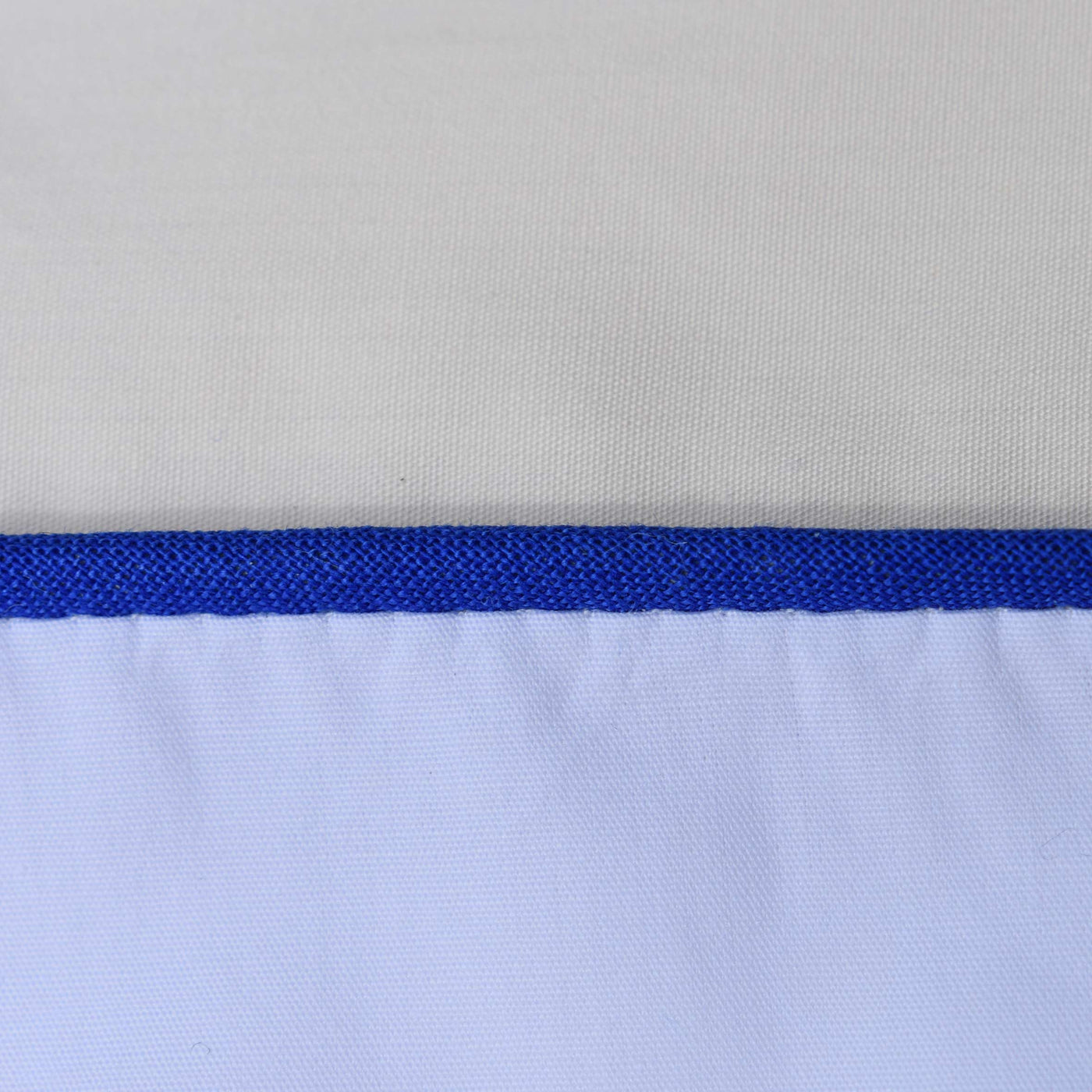 COTTON PERCALE bedding Cream and White