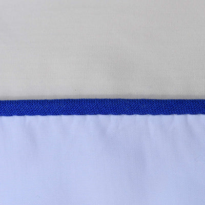 COTTON PERCALE bedding Cream and White