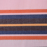 Cotton percale Bedding set- Pink dobby stripe