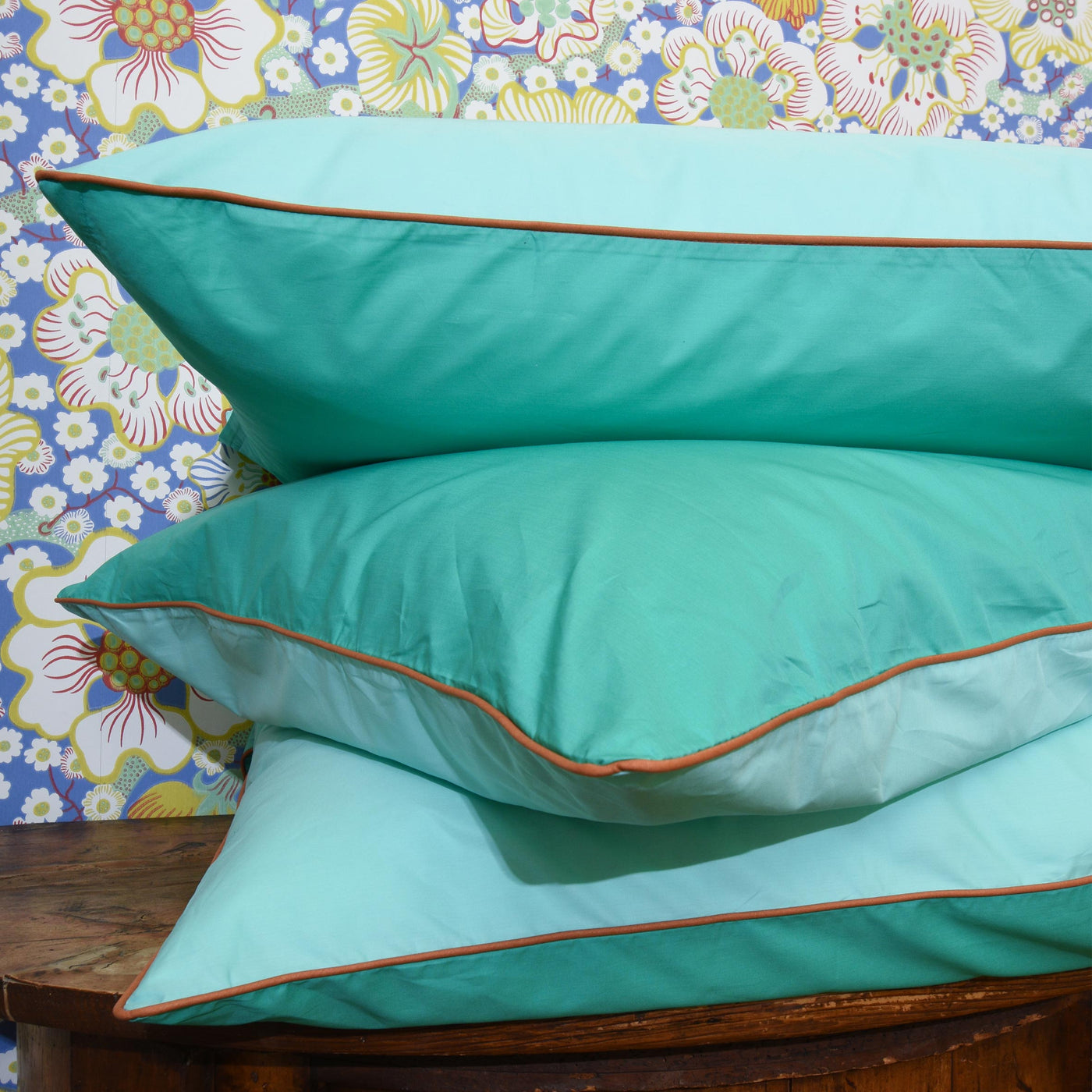 COTTON PERCALE pillow case Mint