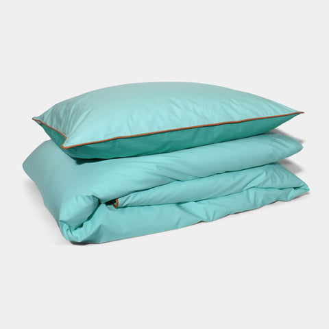 Cotton percale Bedding set- Mint