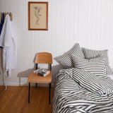 Linen Bedding set - Black stripe