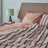 Cotton percale Bedding set- Pink