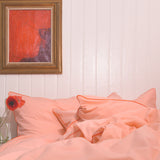 Cotton percale Bedding set- Pink