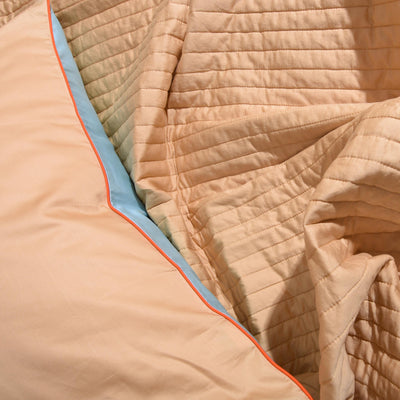 COTTON SATEEN Bedspread Pale blue
