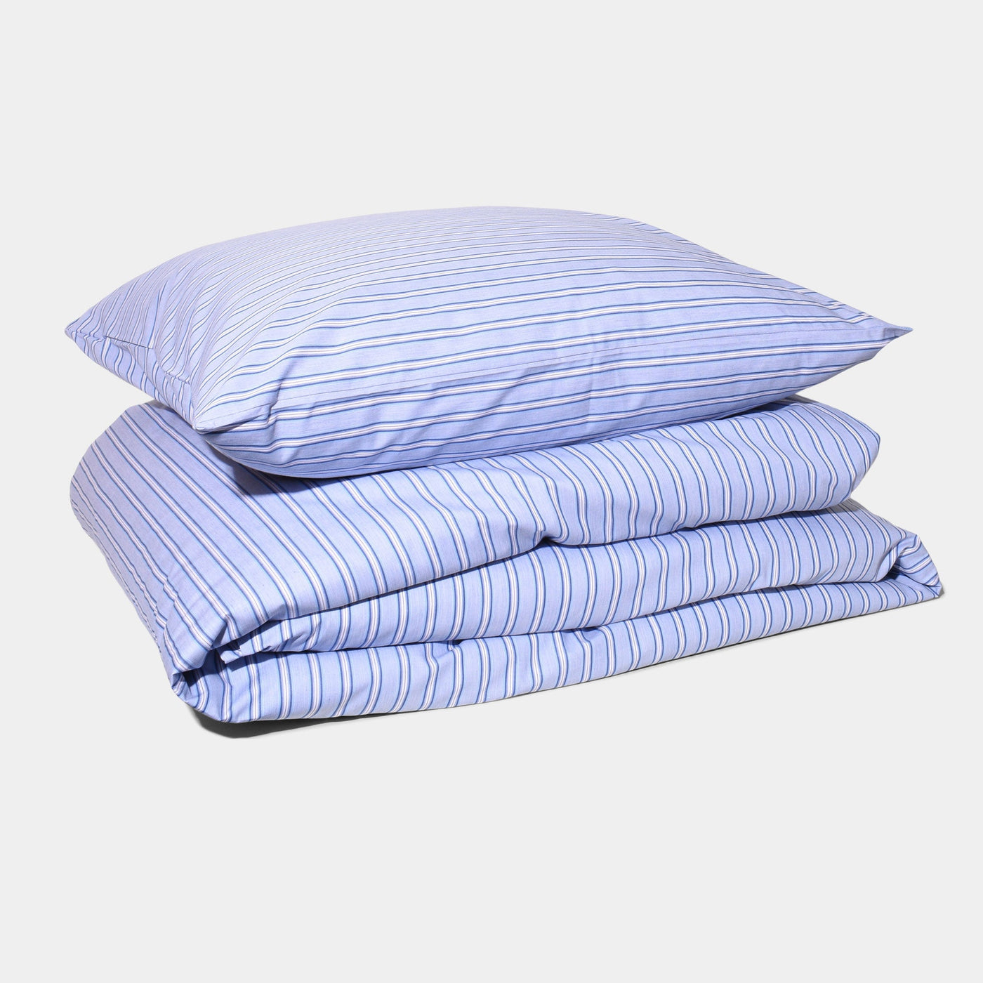 COTTON PERCALE stripe bedding Blue shirt stripe